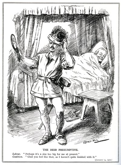 Utfordringen til Lloyd George og koalisjonsregjeringen fra Arbeiderpartiet, januar 1920 av Leonard Raven Hill