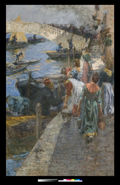 Brann i Chioggia, 1905 av Leonardo Bazzaro
