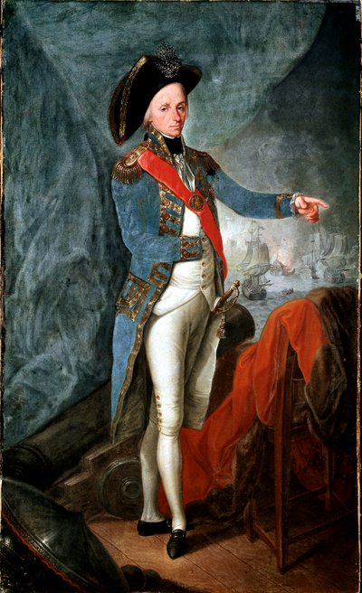 Portrett av Horatio Nelson av Leonardo Guzzardi