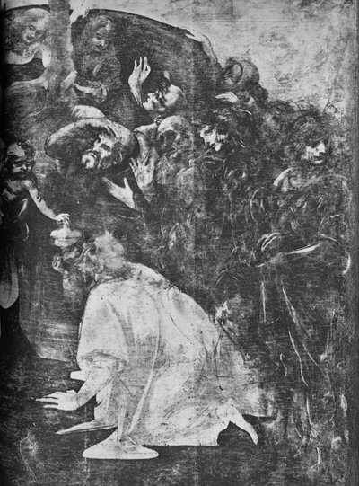Adoration of the Magi - Høyre nedre del, c1481 1945 av Leonardo da Vinci