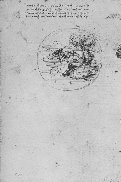 Allegory of the Lizard Symbolizing Truth, c1480 1945 av Leonardo da Vinci
