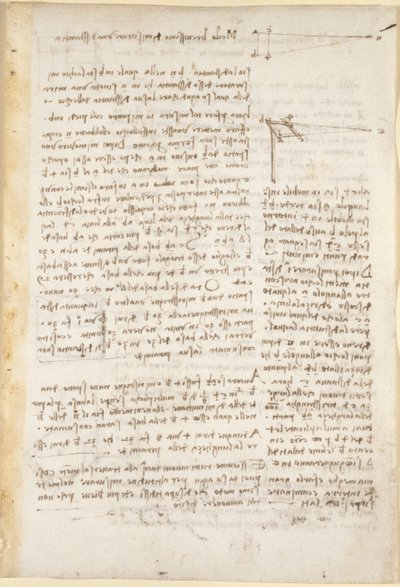 Arundel 263, f.26 Notater og diagrammer om en stenografimetode for å måle avstander, fra 