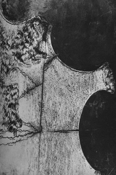 Fugleperspektiv over kysten av Italia, nord for Terracina, c1480 1945 av Leonardo da Vinci