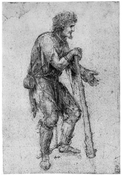 Costume Study, sent på 1400- eller tidlig på 1500-tallet 1954. av Leonardo da Vinci