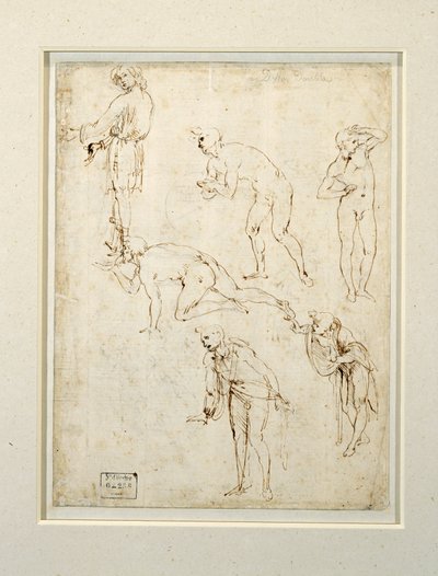 Karakterstudie for De vise menns tilbedelse (tegning) av Leonardo da Vinci