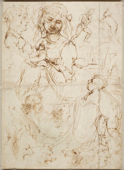 Hoder og figurer, ca 1478. av Leonardo da Vinci