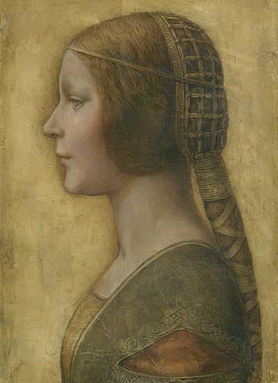 Den vakre prinsessen. Um 1496 av Leonardo da Vinci