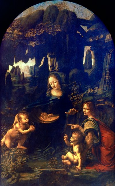 Madonna of the Rocks, 1482-1486 av Leonardo da Vinci