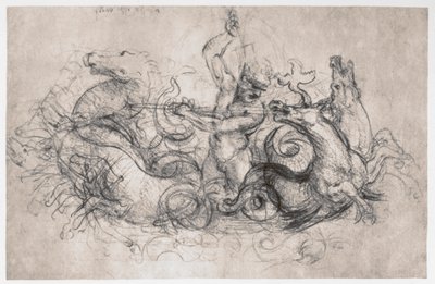 Neptun, c1504 av Leonardo da Vinci