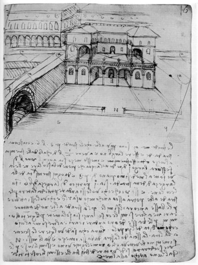 Plan for en ideell by, 1488-1490 1954. av Leonardo da Vinci