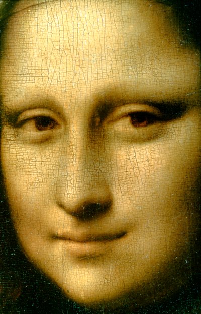 Portrett av Mona Lisa detalj, 1503-1506 av Leonardo da Vinci