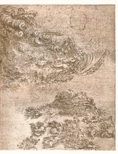 Representasjon av et uvær, c1472-c1519 1883. av Leonardo da Vinci