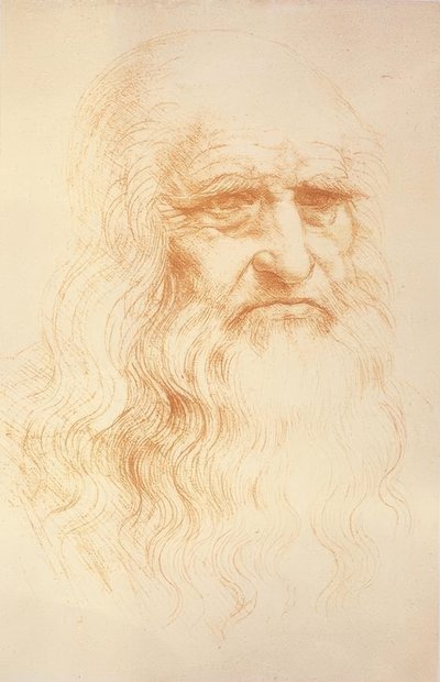 Selvportrett av Leonardo da Vinci