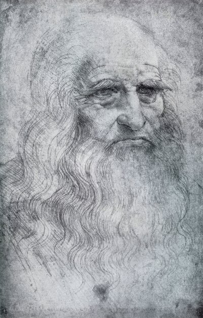 Selvportrett av Leonardo da Vinci, c1512-1515 1954 av Leonardo da Vinci