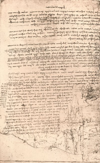 Skisse av armenske fjell, c1472-c1519 1883 av Leonardo da Vinci