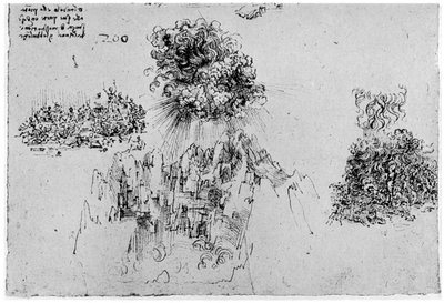 Skisse av den siste dommen, slutten av 1400- eller begynnelsen av 1500-tallet 1954 av Leonardo da Vinci