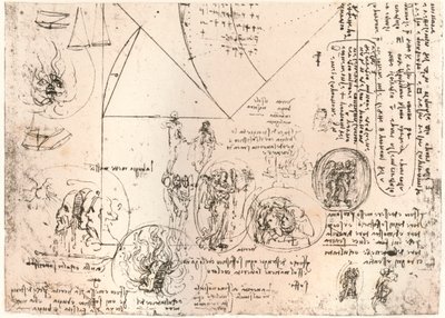 Studier av emblemer, c1472-c1519 1883 av Leonardo da Vinci