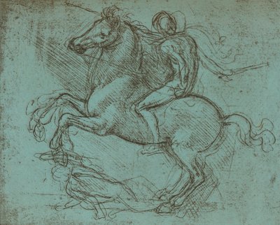 Studie for Sforza-monumentet, c1482-c1499 1883 av Leonardo da Vinci