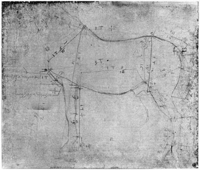 Studie av en hest (metallpunkt på papir) av Leonardo da Vinci