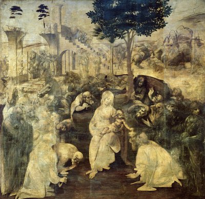 Tilbedelsen av magiene av Leonardo da Vinci