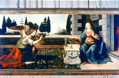 Bebudelsen, 1472-1475 av Leonardo da Vinci