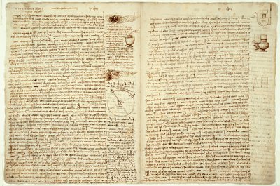 The Codex Hammer, side 124-127, 1508-12 av Leonardo da Vinci