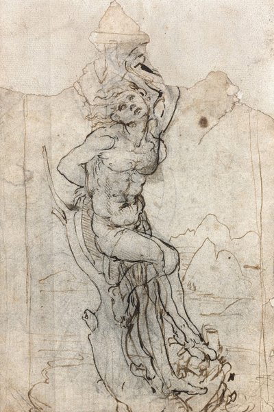 Martyrdommen til Saint Sebastian, mellom 1482 og 1485. av Leonardo da Vinci