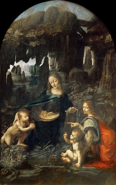 The Virgin of the Rocks, mellom 1492 og 1508. av Leonardo da Vinci