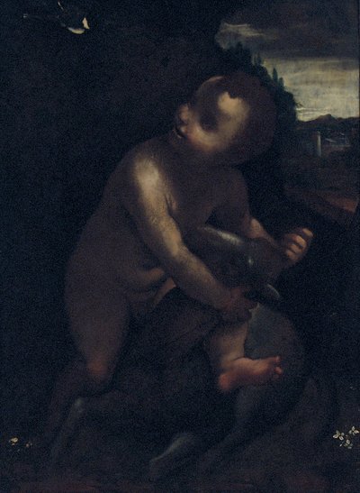 Spedbarnet St. Johannes døperen av Leonardo da Vinci