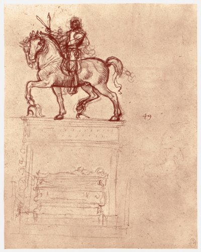 Trivulzio-monumentet, c1511 av Leonardo da Vinci