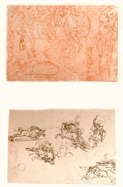 To tegninger, c1472-c1519 1883. av Leonardo da Vinci