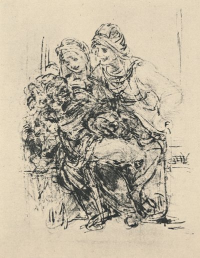 Jomfru og barn med St. Anne, c1480 1945 av Leonardo da Vinci