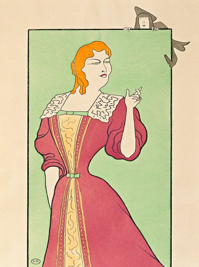 Skuespiller Marie-Louise Marsy (1866-1942) i rollen som Elmira i Tartuffe av Leonetto Cappiello