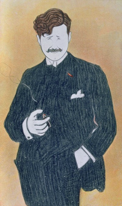 Karikatur av Georges Feydeau (1862-1921) av Leonetto Cappiello
