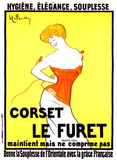 Korsetttrykkannonse av Leonetto Cappiello rundt 1901 av Leonetto Cappiello