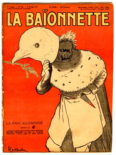 Cover av "" La Baionnette"", Satirical in Colors av Leonetto Cappiello