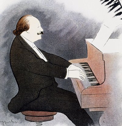 Jules Massenet ved pianoet av Leonetto Cappiello