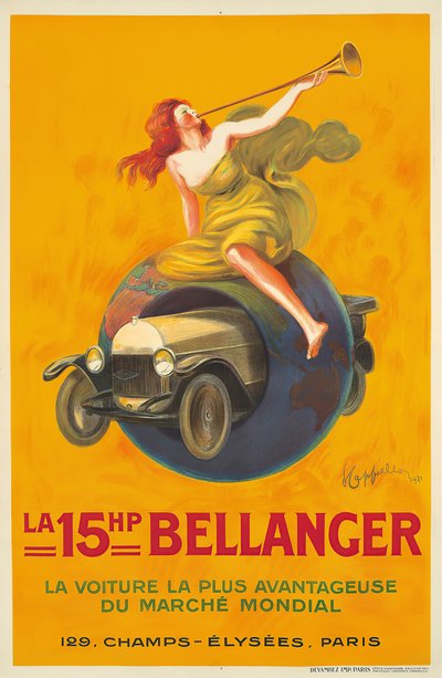 15HP Bellanger, 1921. av Leonetto Cappiello