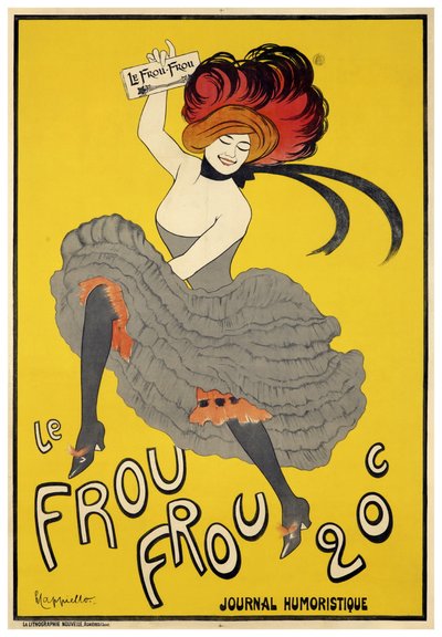 Le Frou-Frou (1899) åpningsnummer av Leonetto Cappiello