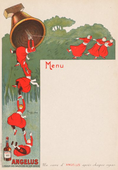Menyside (Angelus: Liqueur of the Salesians of Don Bosco) av Leonetto Cappiello