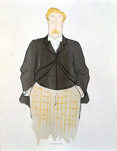 Portrett av Alphonse Allais av Leonetto Cappiello (1875-1942) rundt 1900. av Leonetto Cappiello