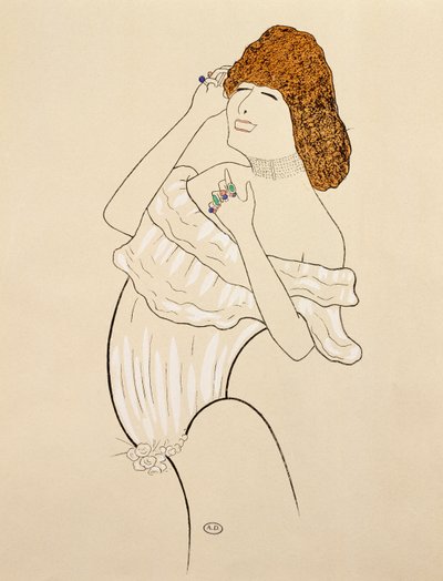 Sarah Bernhardt (1844-1923) spiller Lady of Camelias, teatralsk tilpasning av roman av Alexandre Dumas (1824-1895), gravering av Leonetto Cappiello (1875-1942) av Leonetto Cappiello