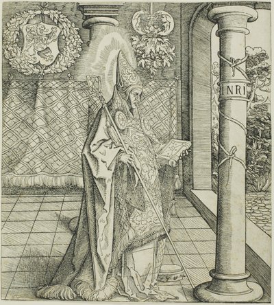 Saint Emesbertus, fra Saints Connected with House of Habsburg av Leonhard Beck