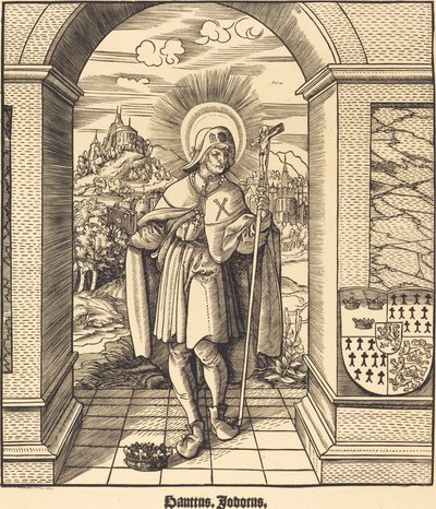 Den hellige Jodocus av Leonhard Beck