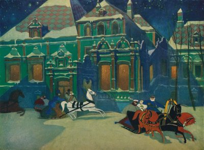 'The Boyard Palace of the Princes Youssoupoff in Moskva', c1900, 1926 av Leonid Brailovsky