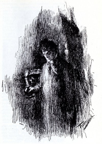Illustrasjon til drama The Masquerade av M. Lermontov, 1891 av Leonid Osipovic Pasternak
