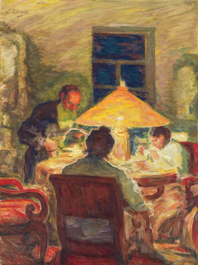 Leo Tolstoy med sin familie, av Pasternak, Leonid Osipovich (1862-1945). Olje på lerret av Leonid Osipovic Pasternak