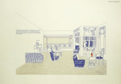 A Design for a Room, ca. 1901 (litho-farge) av Leopold (after) Bauer
