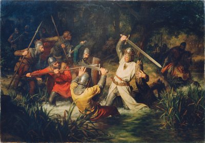 Rudolf av Habsburg i livsfare, 1872. av Leopold Edler von Löffler Radymno