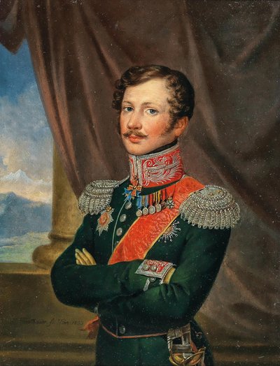 Portrett av generalløytnant Paul Andreas Edler von Rennenkampff 1790-1857, 1833. av Leopold Fertbauer